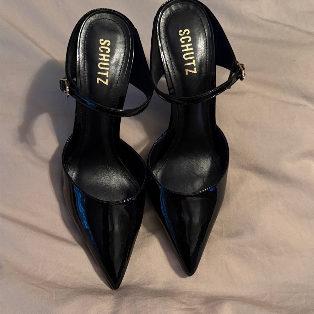 SCHUTZ Glossy Black Women's Heels